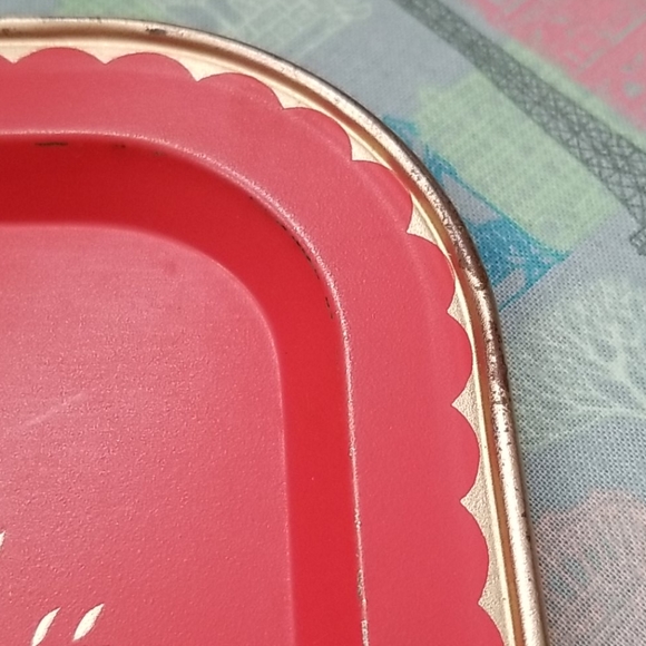 1960s Maxey Peacock Metal  Small Snack Tray - Picture 4 of 5